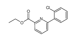 ethyl 6-(2-chlorophenyl)picolinate结构式