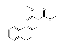 METHYL 3-METHOXY-9,10-DIHYDROPHENANTHRENE-2-CARBOXYLATE结构式