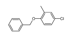 1-benzyloxy-4-chloro-2-methylbenzene结构式