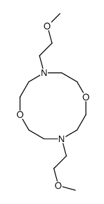 4,10-bis(2-methoxyethyl)-1,7-dioxa-4,10-diazacyclododecane结构式