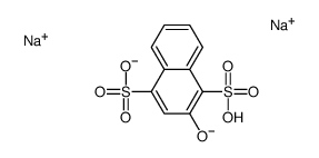disodium 2-hydroxynaphthalene-1,4-disulphonate结构式