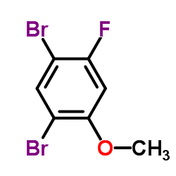 1,5-Dibromo-2-fluoro-4-methoxybenzene structure