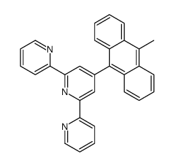 4-(10-methylanthracen-9-yl)-2,6-dipyridin-2-ylpyridine结构式