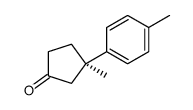(3R)-3-methyl-3-(4-methylphenyl)cyclopentan-1-one Structure