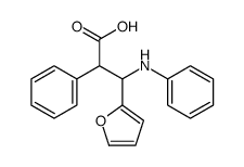 3-anilino-3-(furan-2-yl)-2-phenylpropanoic acid结构式