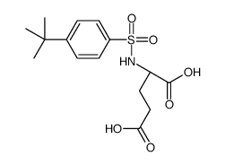 (2S)-2-[(4-tert-butylphenyl)sulfonylamino]pentanedioic acid结构式