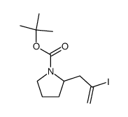 N-(tert-Butoxycarbonyl)-2-(2-iodo-2-propenyl)pyrrolidine结构式