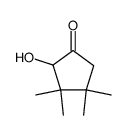 2-hydroxy-3,3,4,4-tetramethyl-cyclopentanone结构式