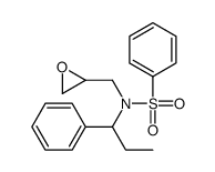 N-(oxiran-2-ylmethyl)-N-(1-phenylpropyl)benzenesulfonamide结构式