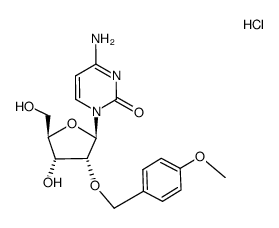 2'-O-(4-methoxybenzyl)cytidine hydrochloride结构式