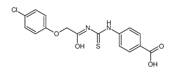 4-[[[[(4-CHLOROPHENOXY)ACETYL]AMINO]THIOXOMETHYL]AMINO]-BENZOIC ACID Structure