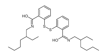 N-(2-ethylhexyl)-2-[[2-(2-ethylhexylcarbamoyl)phenyl]disulfanyl]benzamide Structure