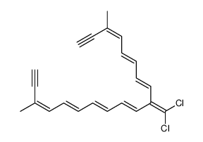 9-dichloromethylene-3,17-dimethylheptadeca-3,5,7,10,12,14,16-heptaene-1,18-diyne Structure