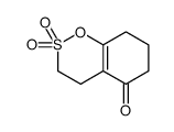 2,2-dioxo-4,6,7,8-tetrahydro-3H-1,2λ6-benzoxathiin-5-one结构式