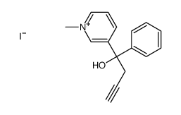 1-(1-methylpyridin-1-ium-3-yl)-1-phenylbut-3-yn-1-ol,iodide结构式