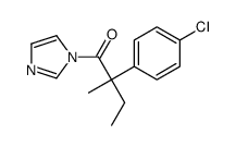 2-(4-chlorophenyl)-1-imidazol-1-yl-2-methylbutan-1-one结构式