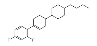 2,4-difluoro-1-[4-(4-pentylcyclohexyl)cyclohexen-1-yl]benzene结构式