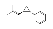 trans-2-phenyl-1-(2-methyl-1-propenyl)cyclopropane结构式