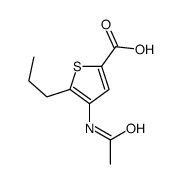 4-acetamido-5-propylthiophene-2-carboxylic acid Structure