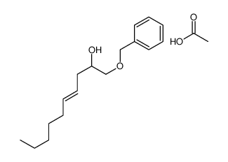 acetic acid,1-phenylmethoxydec-4-en-2-ol结构式