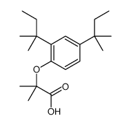 2-[2,4-bis(2-methylbutan-2-yl)phenoxy]-2-methylpropanoic acid结构式