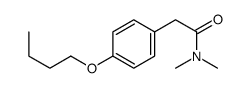 2-(4-butoxyphenyl)-N,N-dimethylacetamide结构式