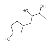 1-(4-hydroxy-2-methylcyclopentyl)butane-2,3-diol结构式