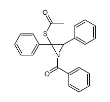 S-(1-benzoyl-2,3-diphenylaziridin-2-yl) ethanethioate Structure