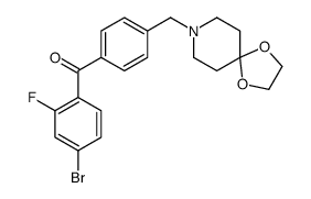 4-BROMO-4'-[8-(1,4-DIOXA-8-AZASPIRO[4.5]DECYL)METHYL]-2-FLUOROBENZOPHENONE picture