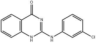 2-((3-氯苯基)氨基)喹唑啉-4(3H)-酮结构式