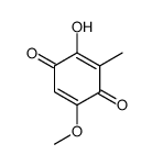 2,5-Cyclohexadiene-1,4-dione, 2-hydroxy-5-methoxy-3-methyl结构式