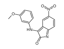 3-(3-methoxyanilino)-5-nitroindol-2-one Structure