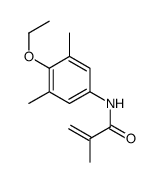 N-(4-ethoxy-3,5-dimethylphenyl)-2-methylprop-2-enamide结构式