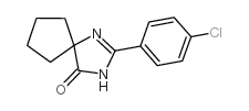 2-(4-chlorophenyl)-1,3-diazaspiro[4.4]non-1-en-4-one Structure