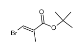 3-bromo-2-methyl-acrylic acid tert-butyl ester结构式