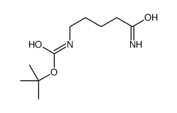 tert-butyl N-(5-amino-5-oxopentyl)carbamate Structure