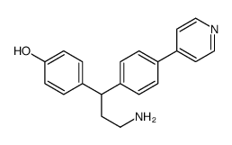 4-[3-amino-1-(4-pyridin-4-ylphenyl)propyl]phenol Structure