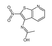 N-(2-nitrothieno[2,3-b]pyridin-3-yl)acetamide结构式