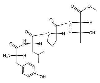tyrosinyl-leucyl-prolyl-threonine methyl ester Structure