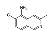 6-chloro-3-methylisoquinolin-5-amine结构式