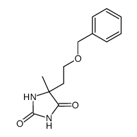 5-methyl-5-(2-phenylmethoxyethyl)imidazolidine-2,4-dione structure