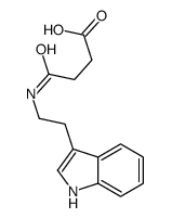 4-[2-(1H-indol-3-yl)ethylamino]-4-oxobutanoic acid结构式
