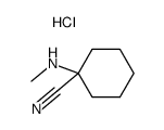 1-methylamino-cyclohexanecarbonitrile, hydrochloride Structure