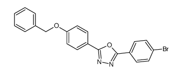 2-(4-bromophenyl)-5-(4-phenylmethoxyphenyl)-1,3,4-oxadiazole Structure