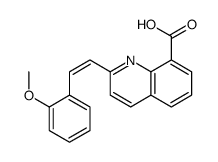 2-[2-(2-methoxyphenyl)ethenyl]quinoline-8-carboxylic acid Structure