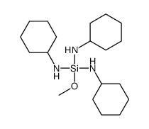 N-[bis(cyclohexylamino)-methoxysilyl]cyclohexanamine结构式