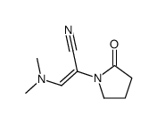 (E)-3-(dimethylamino)-2-(2-oxopyrrolidin-1-yl)prop-2-enenitrile Structure