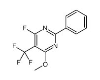 4-fluoro-6-methoxy-2-phenyl-5-(trifluoromethyl)pyrimidine结构式