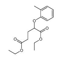 diethyl 2-(2-methylphenoxy)pentanedioate结构式