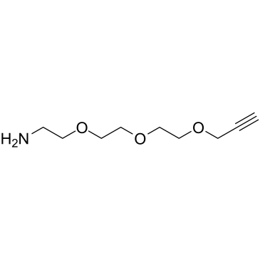 Propargyl-PEG3-amine structure